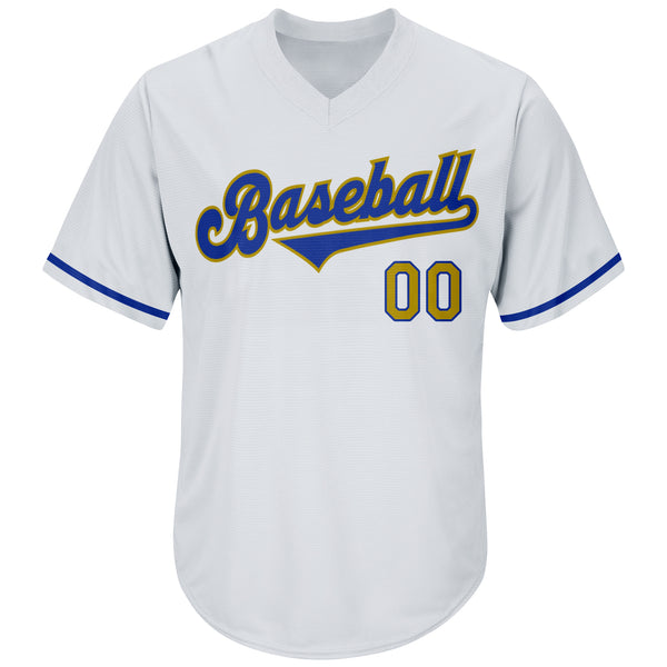 Sale Build Old Gold Baseball Authentic Royal Jersey White