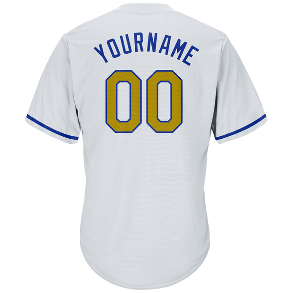 Sale Build Royal Baseball Authentic Light Blue Jersey Old Gold –  CustomJerseysPro