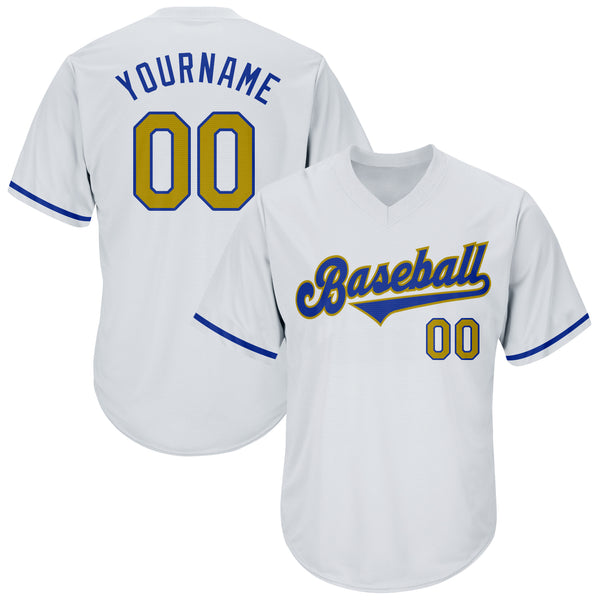 Sale Build Royal Baseball Authentic Light Blue Jersey Old Gold –  CustomJerseysPro