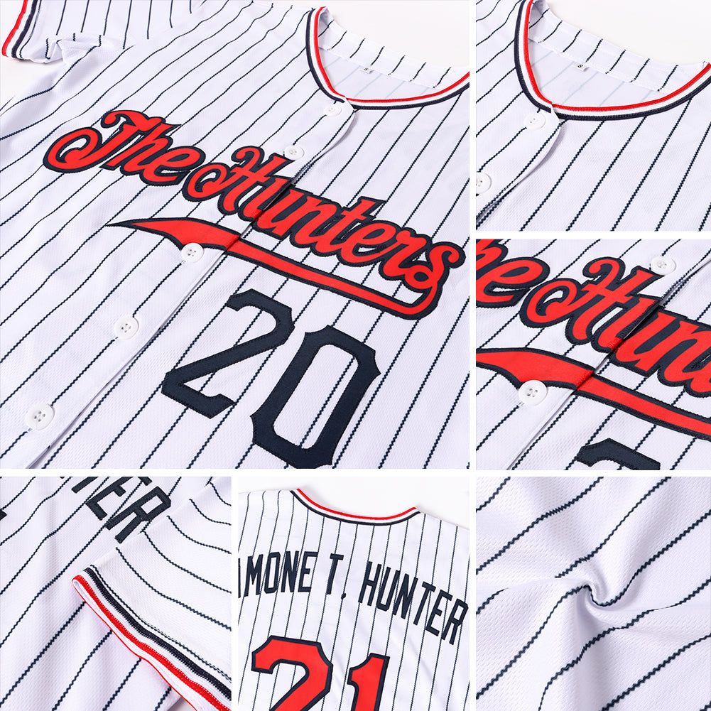 Sale Build Black Baseball Authentic White Black Strip American Flag Fashion  Jersey Red – CustomJerseysPro