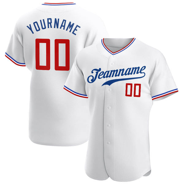 Sale Build Red Baseball Authentic Royal Jersey White – CustomJerseysPro