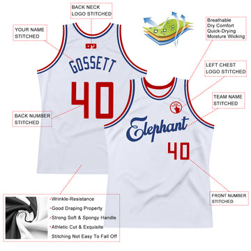 Cheap Custom White Blue-Orange Authentic Throwback Basketball Jersey Free  Shipping – CustomJerseysPro