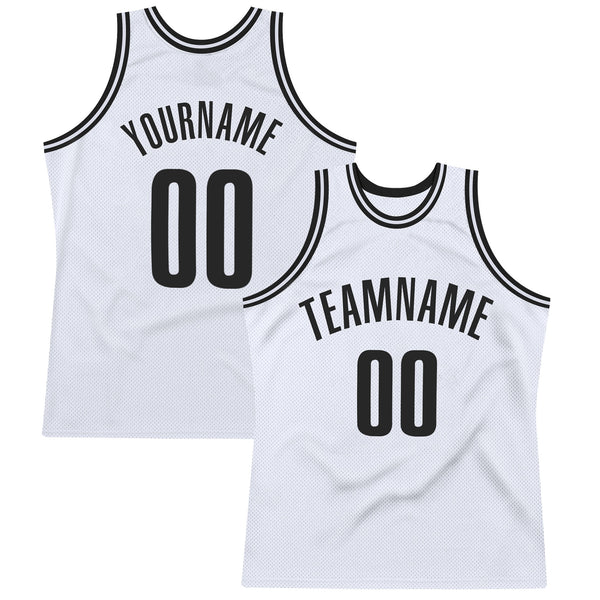 Sale Build White Basketball Black Rib-Knit Jersey Gold – CustomJerseysPro