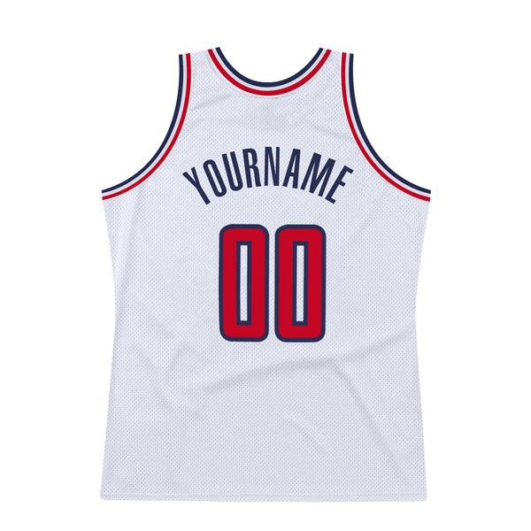 Sale Build White Basketball Light Blue Rib-Knit Jersey Red –  CustomJerseysPro