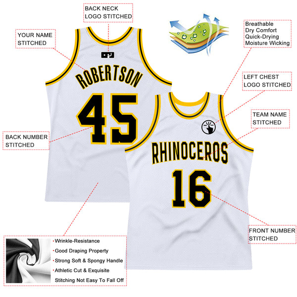 Custom Black Gold-Light Blue Authentic Throwback Basketball Jersey Discount