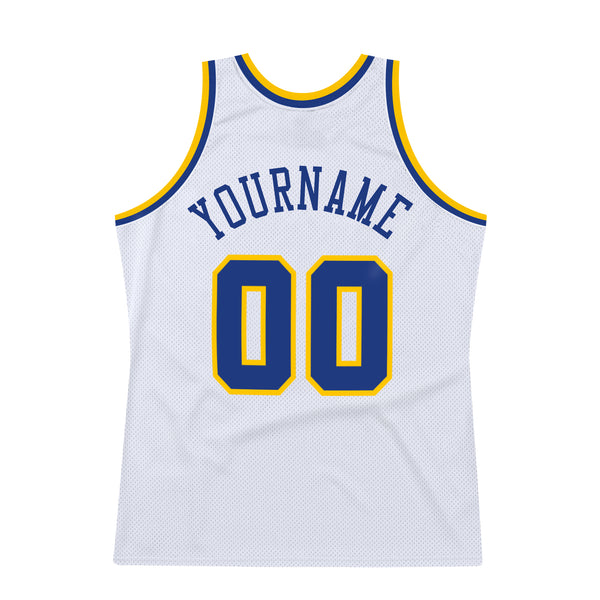 Sale Build White Basketball Authentic Red Throwback Jersey Gold –  CustomJerseysPro