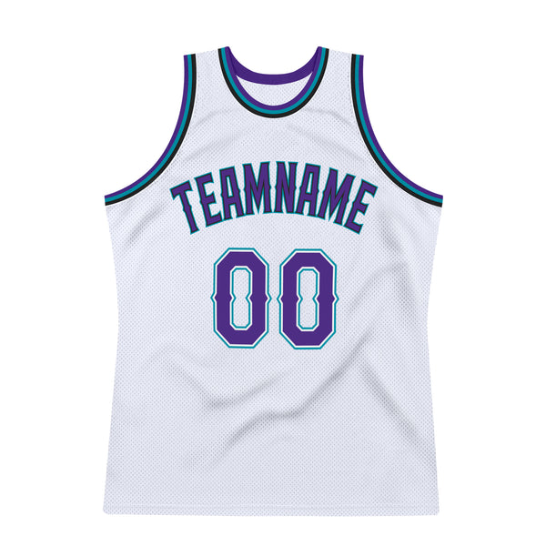 Sale Build Gold Basketball Authentic White Throwback Jersey Purple –  CustomJerseysPro