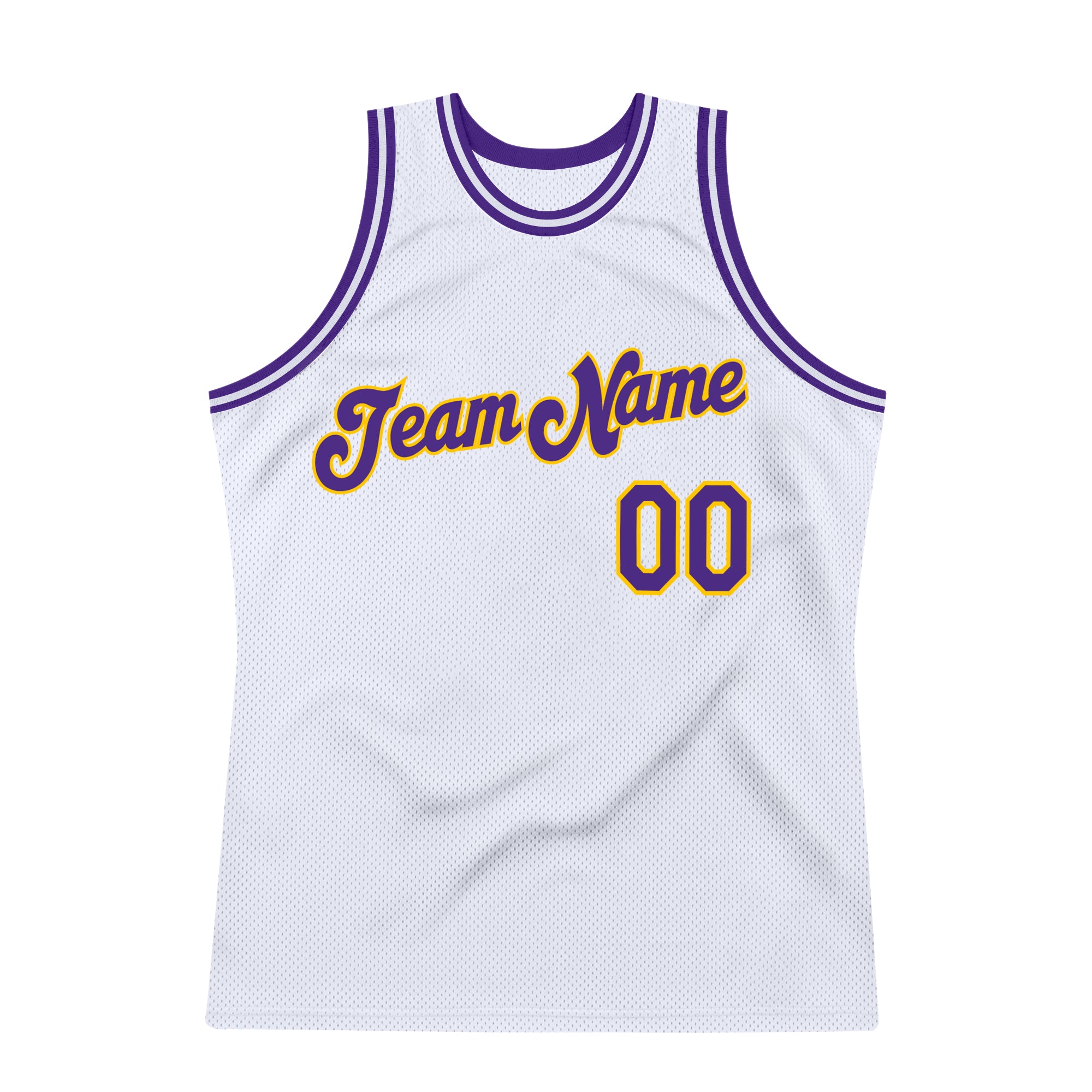 Cheap Custom White Purple-Gold Authentic Split Fashion Basketball Jersey  Free Shipping – CustomJerseysPro