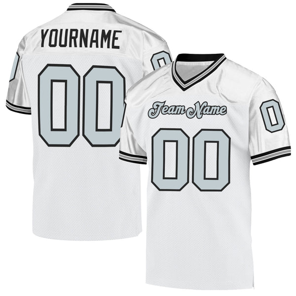 Cheap Custom White Black-Orange Mesh Authentic Throwback Football Jersey  Free Shipping – CustomJerseysPro