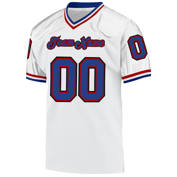 Cheap Custom Red White-Light Blue Mesh Authentic Football Jersey Free  Shipping – CustomJerseysPro