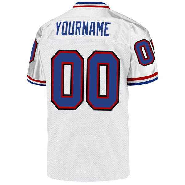 Cheap Custom Red White-Gold Mesh Authentic Throwback Football Jersey Free  Shipping – CustomJerseysPro