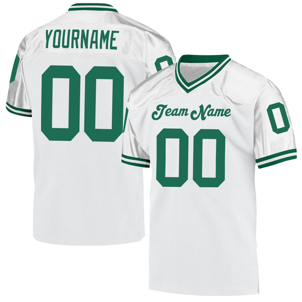 Cheap Custom Kelly Green White-Light Blue Mesh Authentic Football Jersey  Free Shipping – CustomJerseysPro