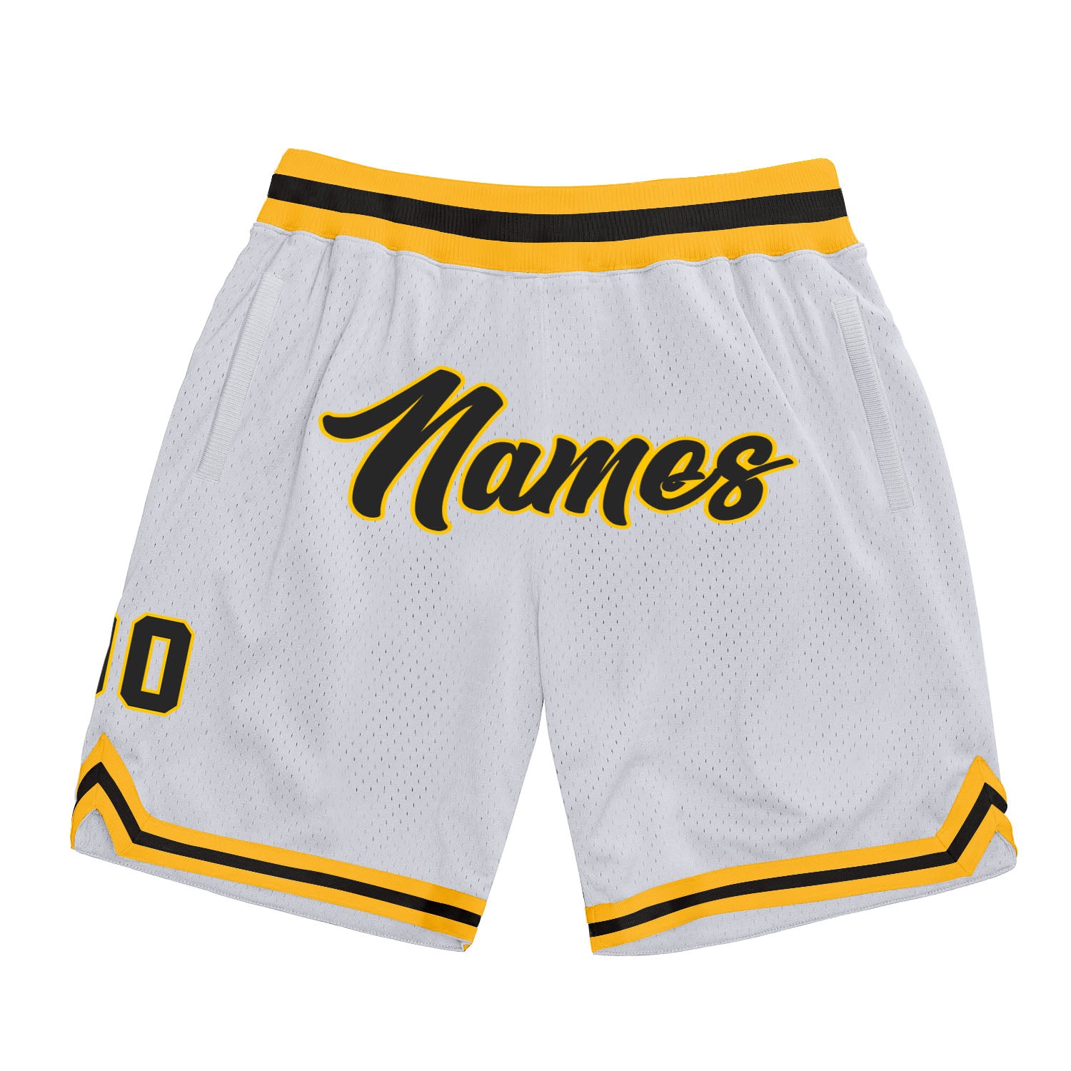 Black and gold outlet basketball shorts