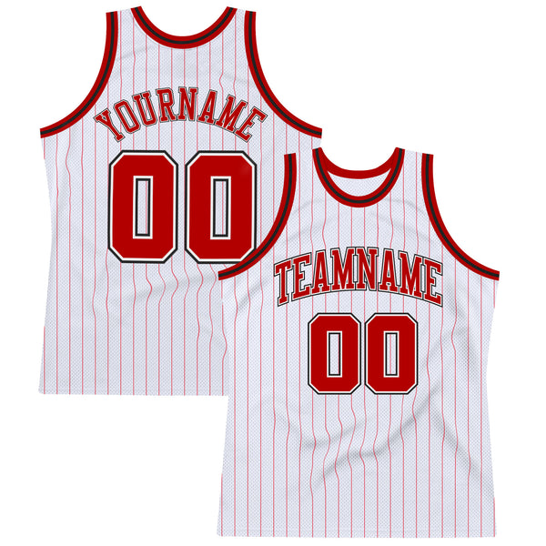 Cheap Custom Purple Black Pinstripe White-Red Authentic Basketball Jersey  Free Shipping – CustomJerseysPro