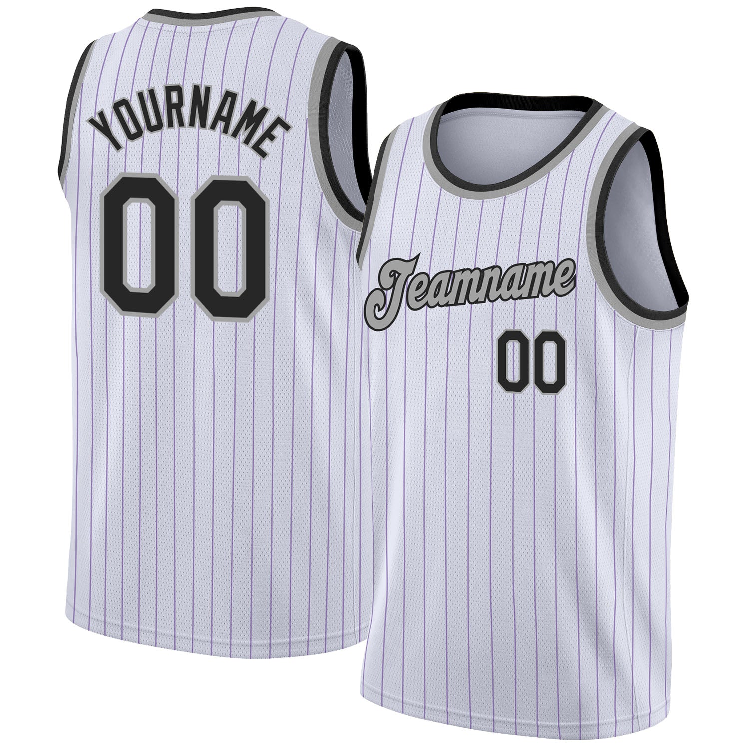 Cheap Custom Purple Black Pinstripe White-Red Authentic Basketball Jersey  Free Shipping – CustomJerseysPro