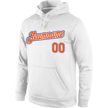 Загрузить изображение в средство просмотра галереи, Custom Stitched White Orange-Royal Sports Pullover Sweatshirt Hoodie
