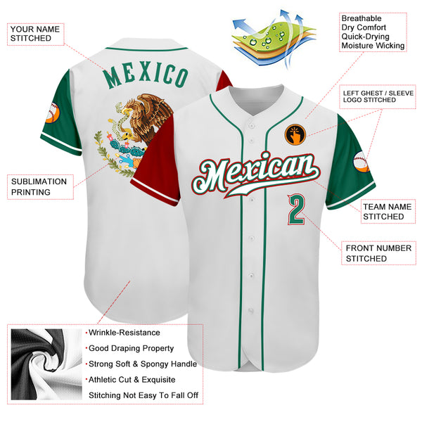 Majestic Athletic Apparel Mexico Green Men's Jersey X-Large