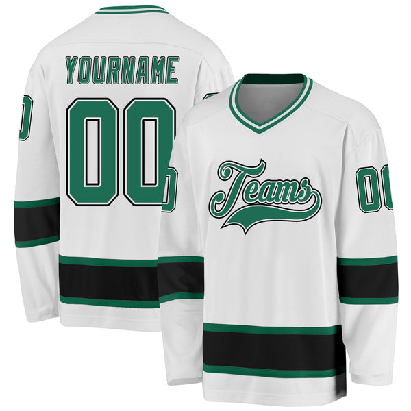 Cheap Custom Pink White-Kelly Green Hockey Jersey Free Shipping –  CustomJerseysPro