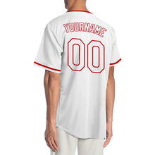 Загрузить изображение в средство просмотра галереи, Custom White White-Red Authentic Baseball Jersey
