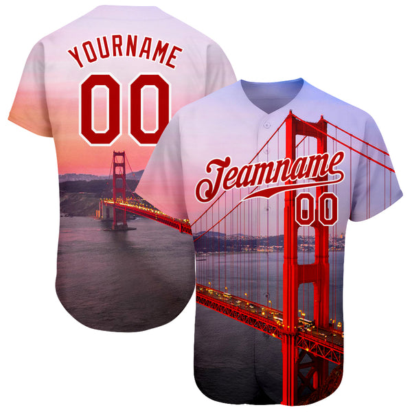 Cheap Custom Gold Red-White Authentic Baseball Jersey Free Shipping –  CustomJerseysPro