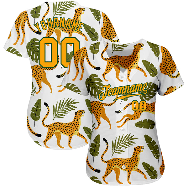 Cheap Custom 3D Pattern Design Tropical Authentic Baseball Jersey