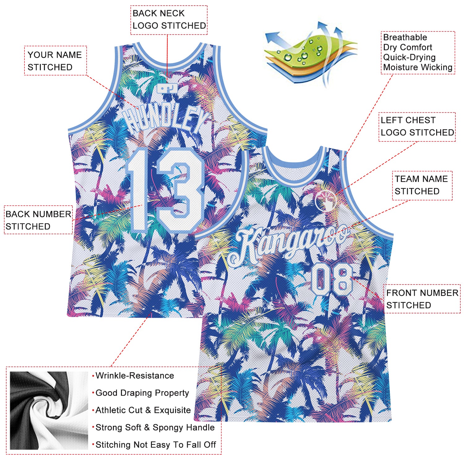 Blue Floral Sublimation basketball jersey in Bangalore at best