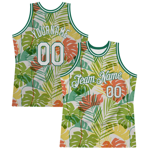 Cheap Custom Green White-Gold Round Neck Sublimation Basketball Suit Jersey  Free Shipping – CustomJerseysPro